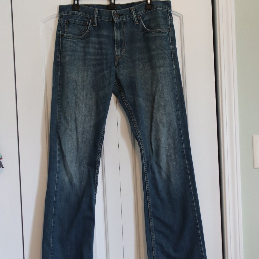 Levi's Slim Boot Cut Men's Denim Jeans Size 33 x 32 Casual Workwear 100% Cotton